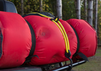 SmartStraps feature bungee cords securing sleeping bag