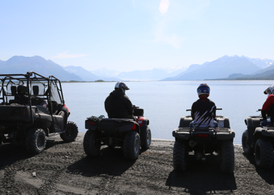 SamrtStraps lifestyle image Fishers ATV lake & mountains